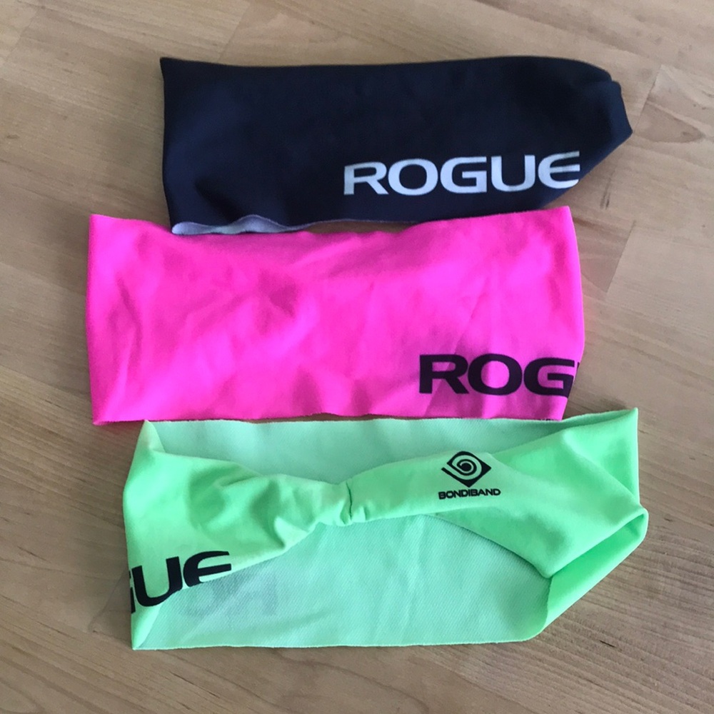 Rogue Black, Pink, and Green Hairbands